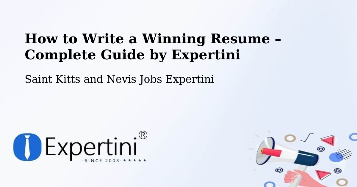 Resume Writing Guide for Job Seekers – Sandy Point Town - Sandy Point Town, Saint Kitts and Nevis Jobs Expertini